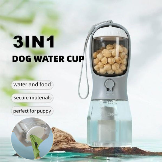 Pet Portable Water Cup Three-in-one for dogs and Cats
