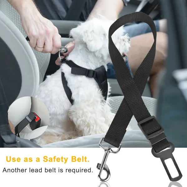 Pet Seat Belt Leash Adjustable Safety Harness for Dog snd Cat 2Pcs