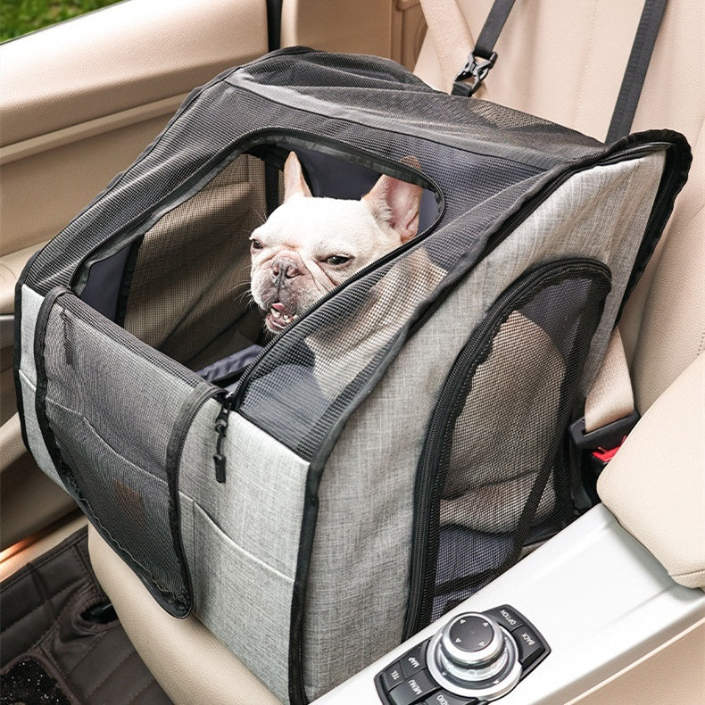 Portable Foldable Waterproof And Hard-wearing Pet Cage for Car seat