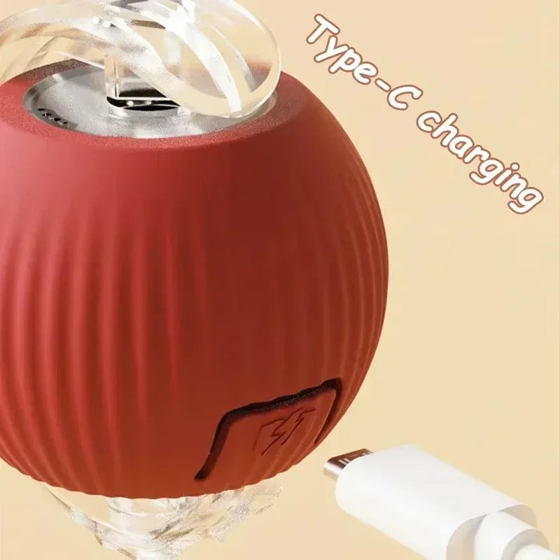 Pet Interactive Automatic Rolling Toy Ball Rechargeable 1-3Pcs