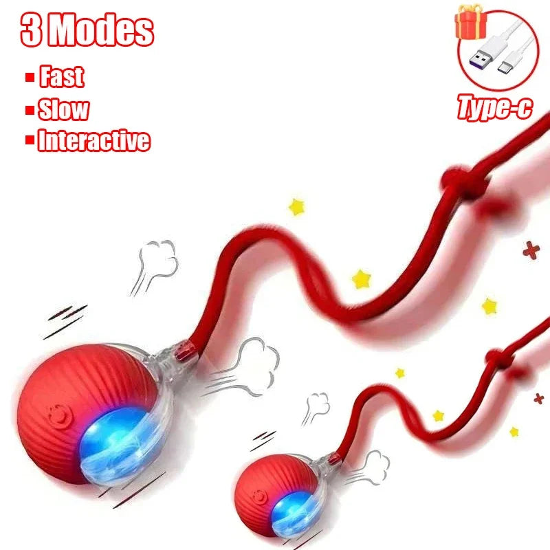 Pet Interactive Automatic Rolling Toy Ball Rechargeable 1-3Pcs