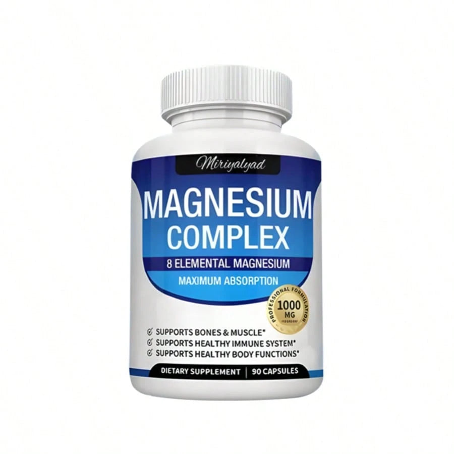 Miriyalyad Magnesium Complex Supplement 8 Elemental 1000mg - 90 Capsules