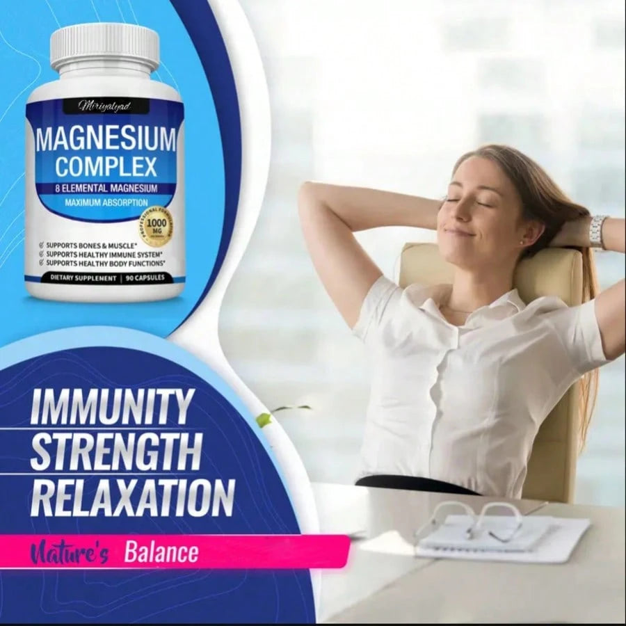 Miriyalyad Magnesium Complex Supplement 8 Elemental 1000mg - 90 Capsules