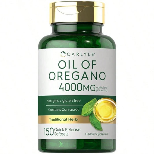 Carlyle Oregano Oil 4000mg Supplement | 150 Softgel Capsules