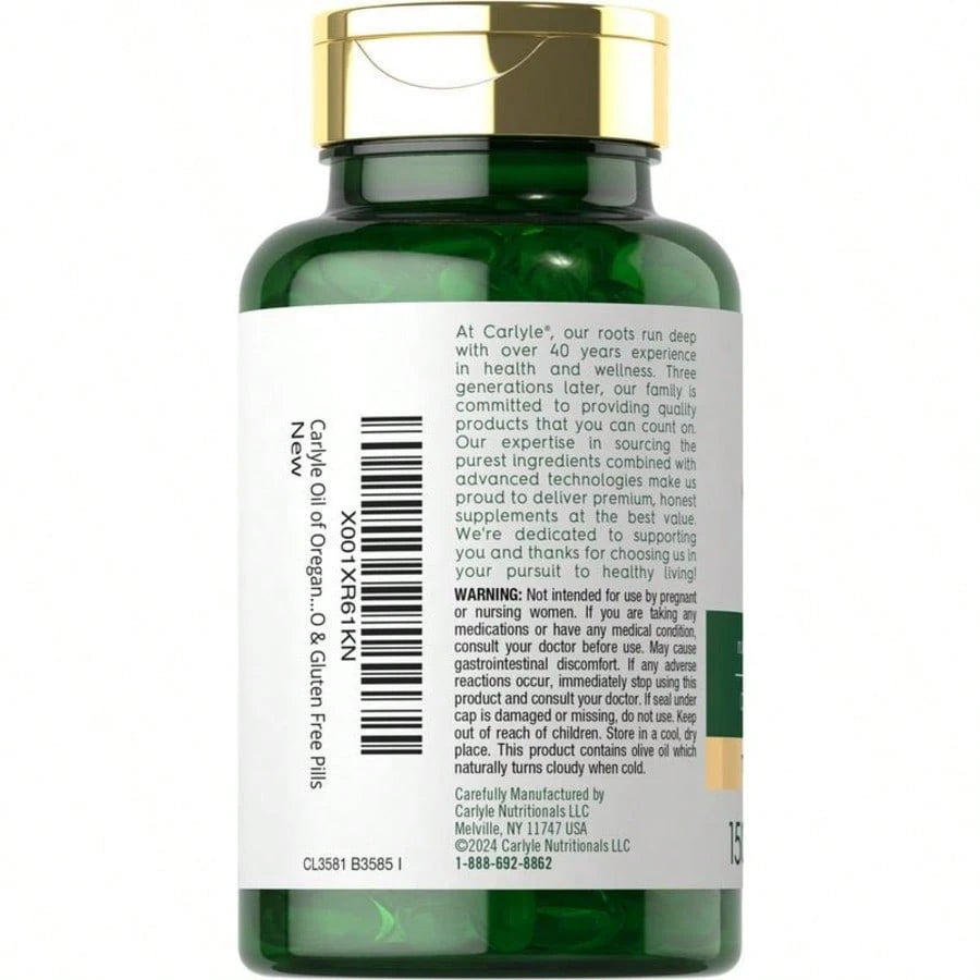 Carlyle Oregano Oil 4000mg Supplement | 150 Softgel Capsules